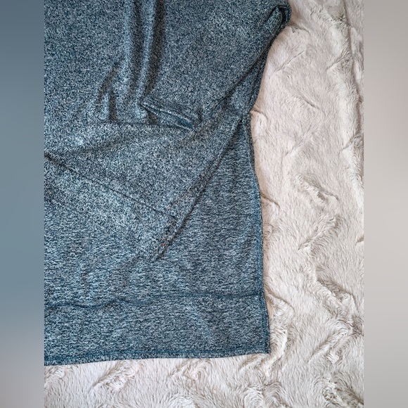 Zenana - Blue Hi-Low Cowl Oversized Sweater - Picture 3 of 7